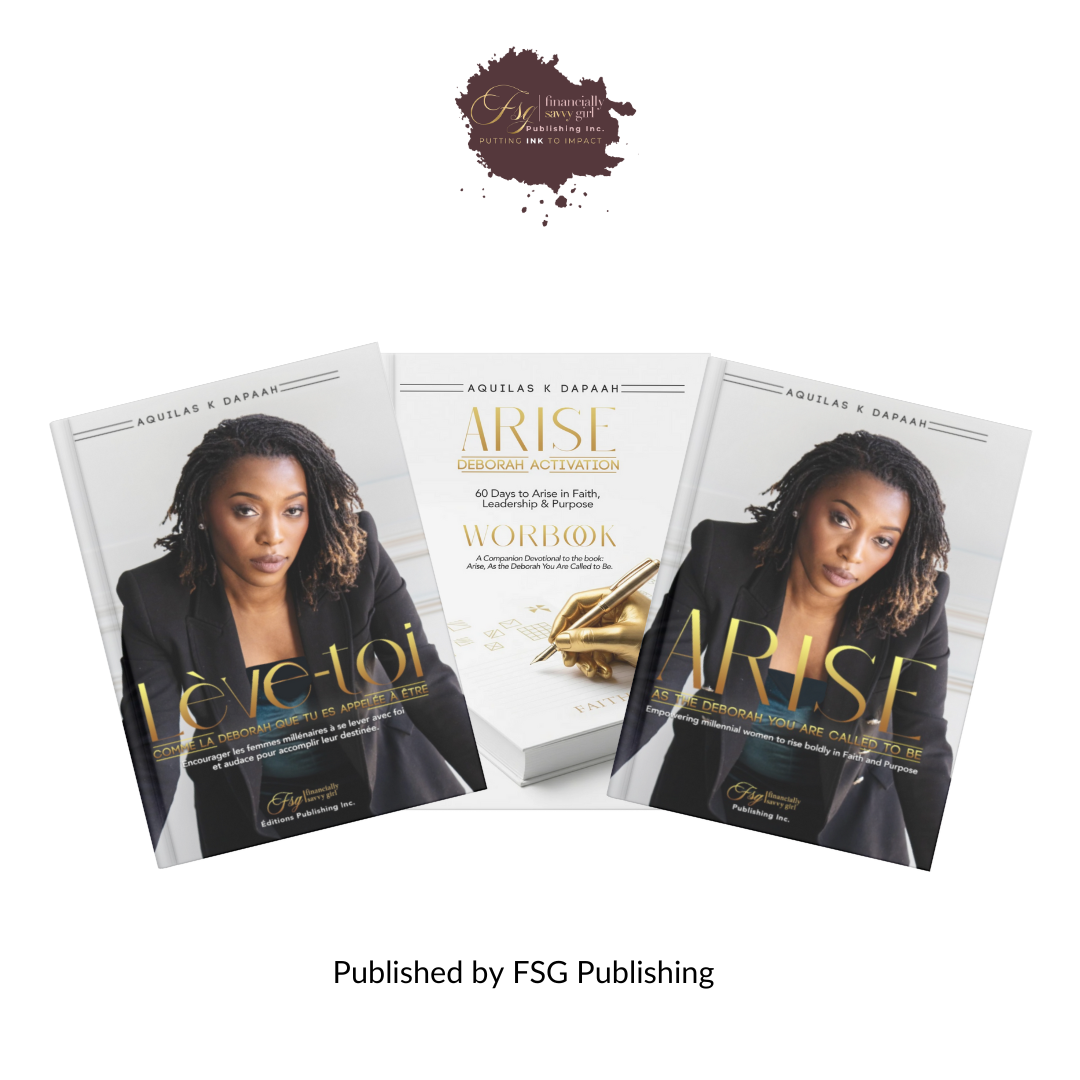 ARISE, the Becoming Pillar of Financially Savvy Girl, featuring faith-based books designed to support identity, leadership and purpose-driven growth.