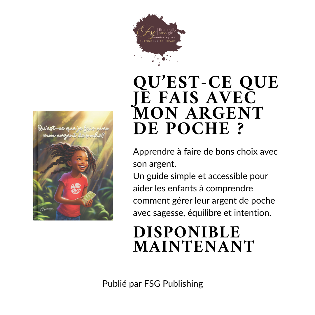 Couverture du livre Qu’est-ce que je fais avec mon argent de poche ?, un livre pour enfants sur la gestion de l’argent et l’éducation financière, publié par FSG Publishing